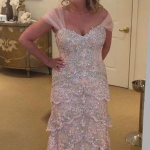 Ysa makino blush evening gown